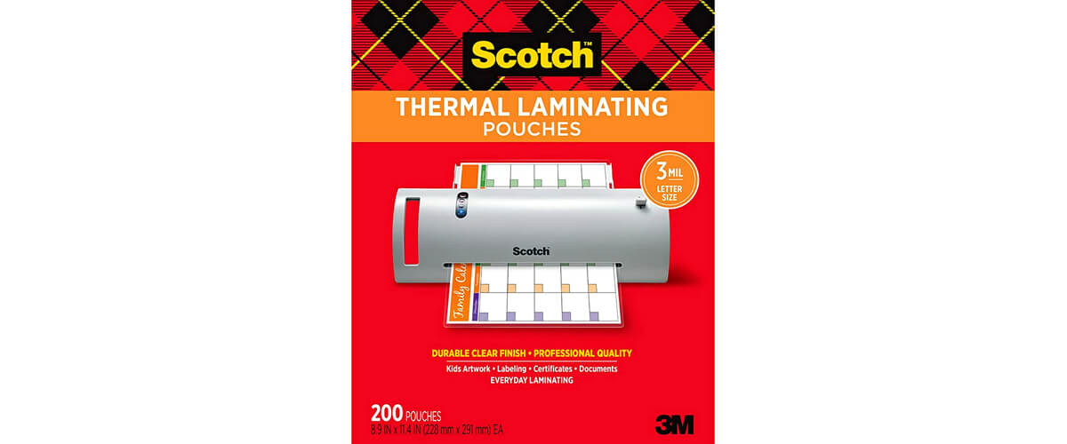 Scotch Thermal Laminating Pouches features